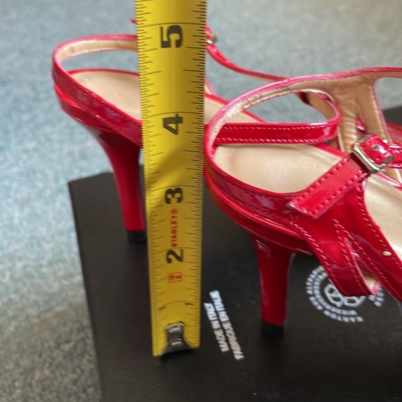 Red summer high heel sandal - Picture 6 of 9